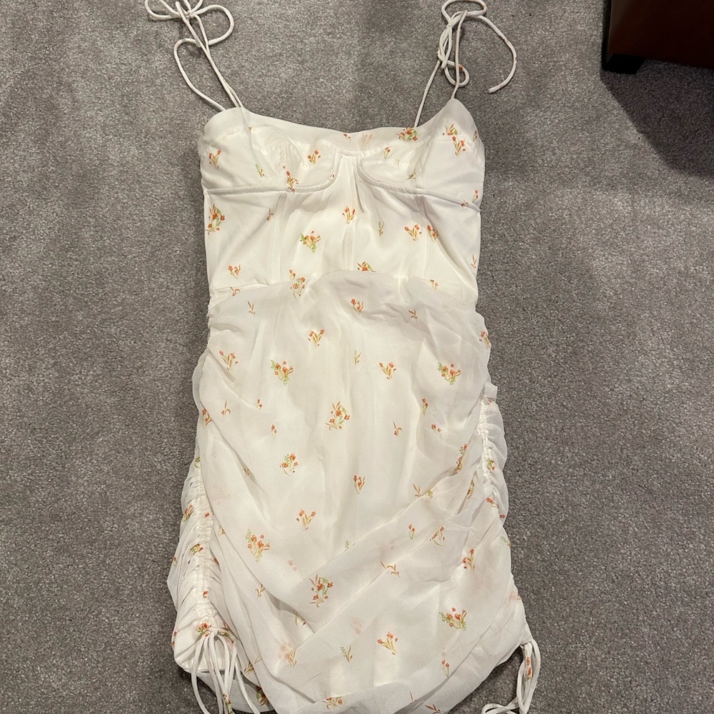 Sabo Skirt Ivory Floral Dress